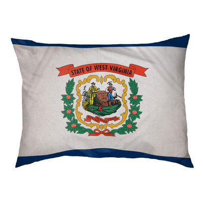 Coussin de concepteur west virginie flag Burien