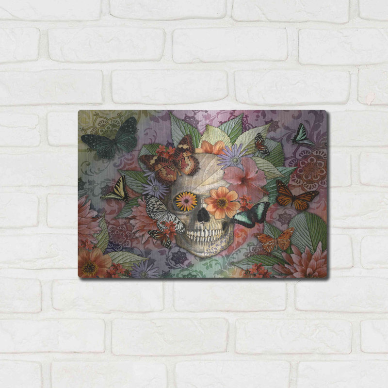 «Butterfly Botaniskull» par Fusion Idol Arts, H 12 po x l 16 po