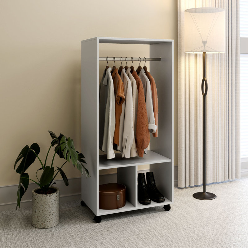 Shonia 60cm Rolling Clothing Rack