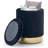 Round Velvet Ottoman with Storage-2117367223