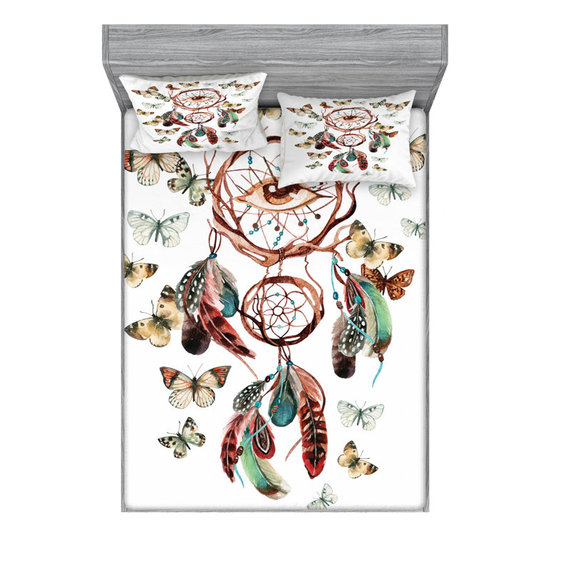 Microfiber Sheet Set, Queen Sheet Set with Fitted Sheet