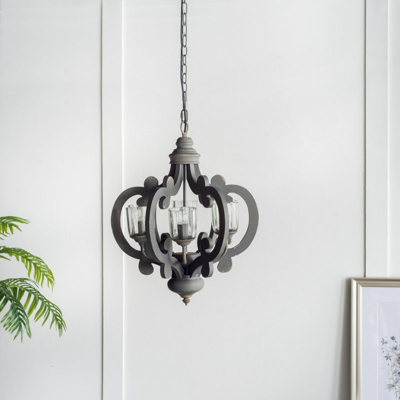 Luminaire suspendu avec chaîne réglable, Gris