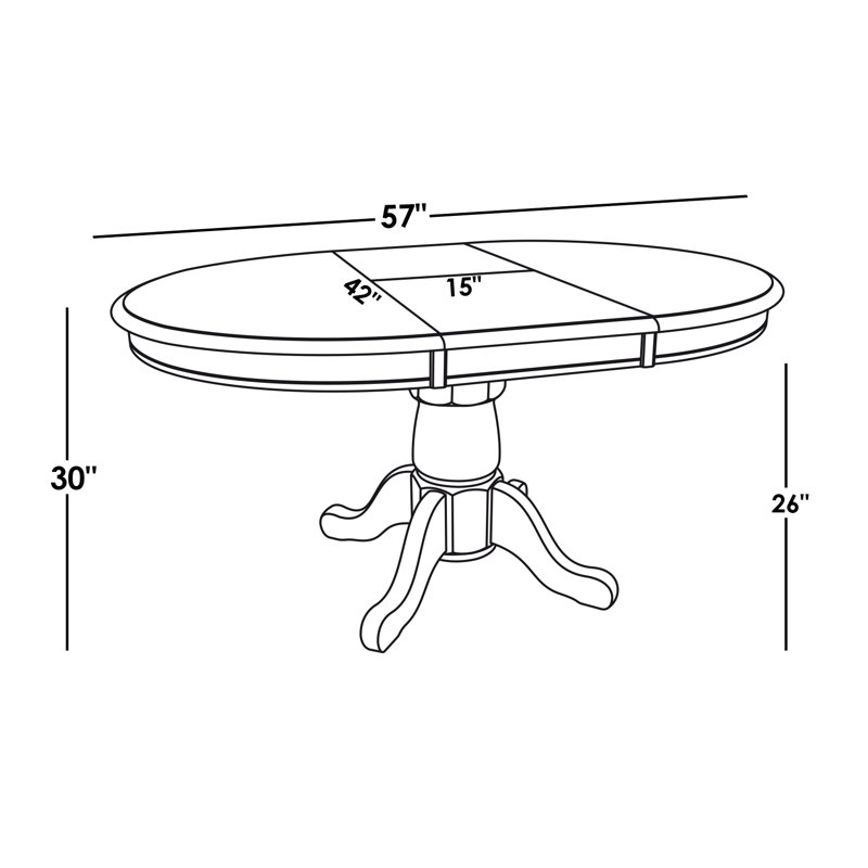 Wilkey Extendable Solid Wood Dining Table