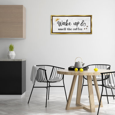  "Wake up Smell Coffee", art mural sur toile flottante par Natalie Carpentieri