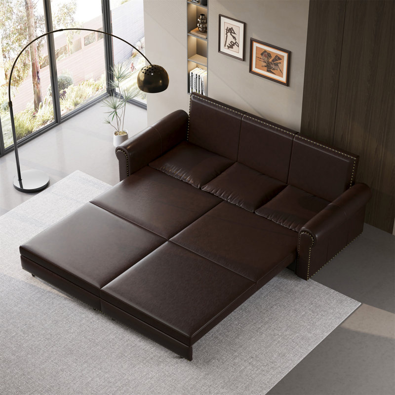 Canapé Chesterfield, Marron foncé
