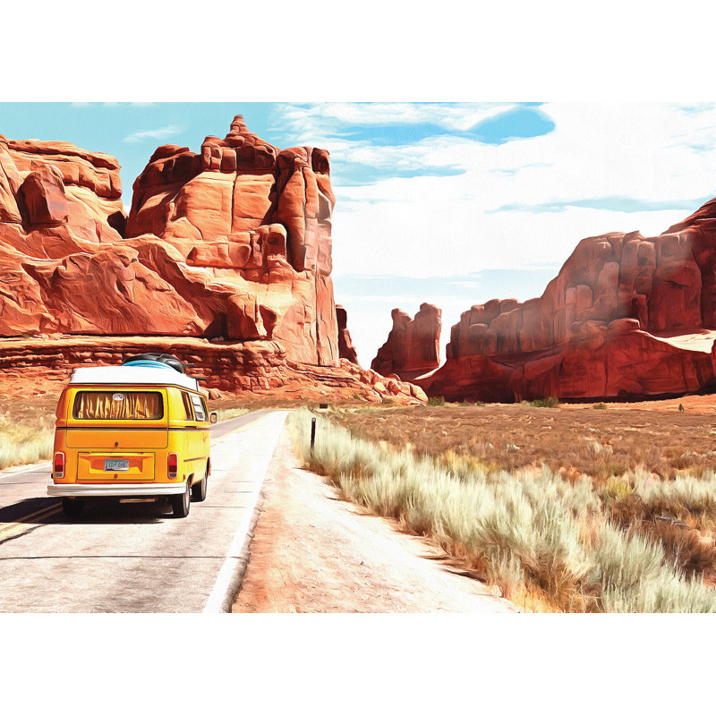 Camping Adventure - Wrapped Canvas Painting, 30cm H x 46cm W x 3.8cm D