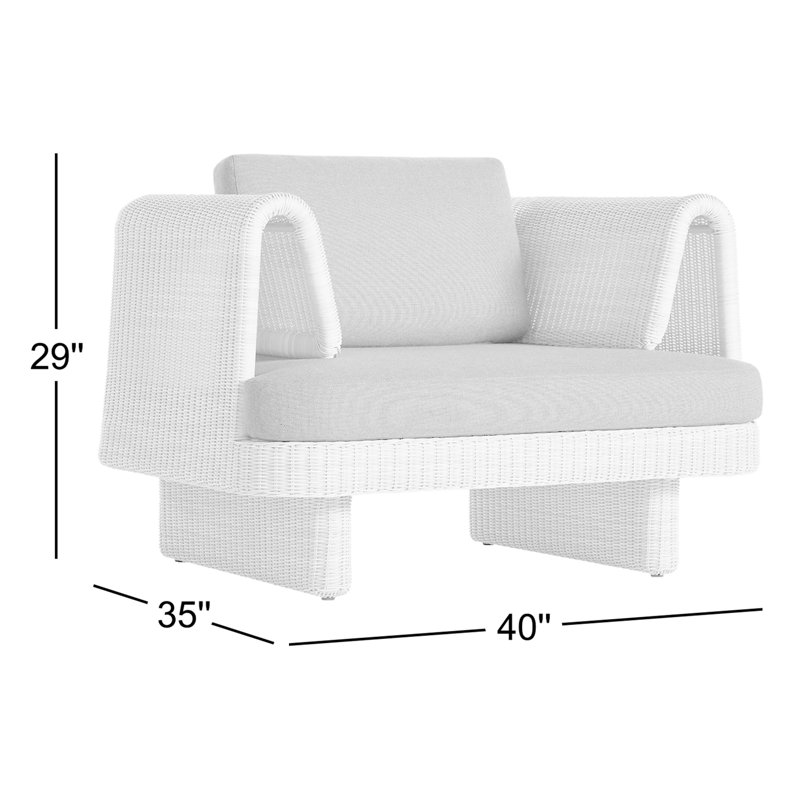 Loophole Outdoor Lounge Chair, Gray