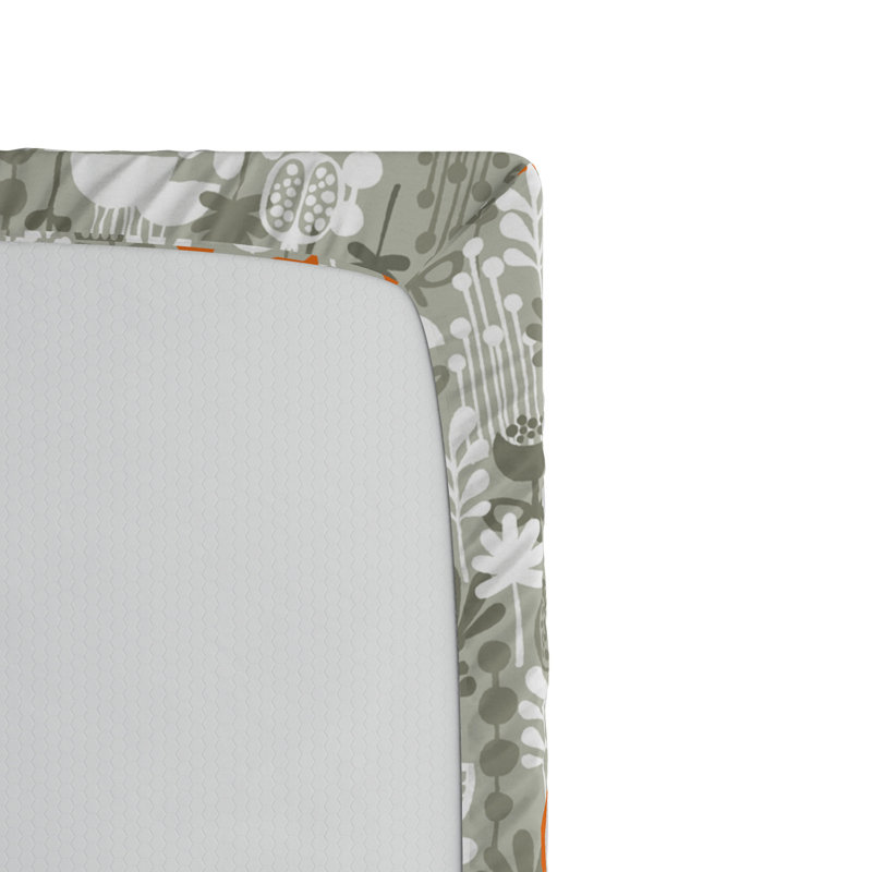 Microfiber Floral Fitted Sheet, Full Fitted Sheet