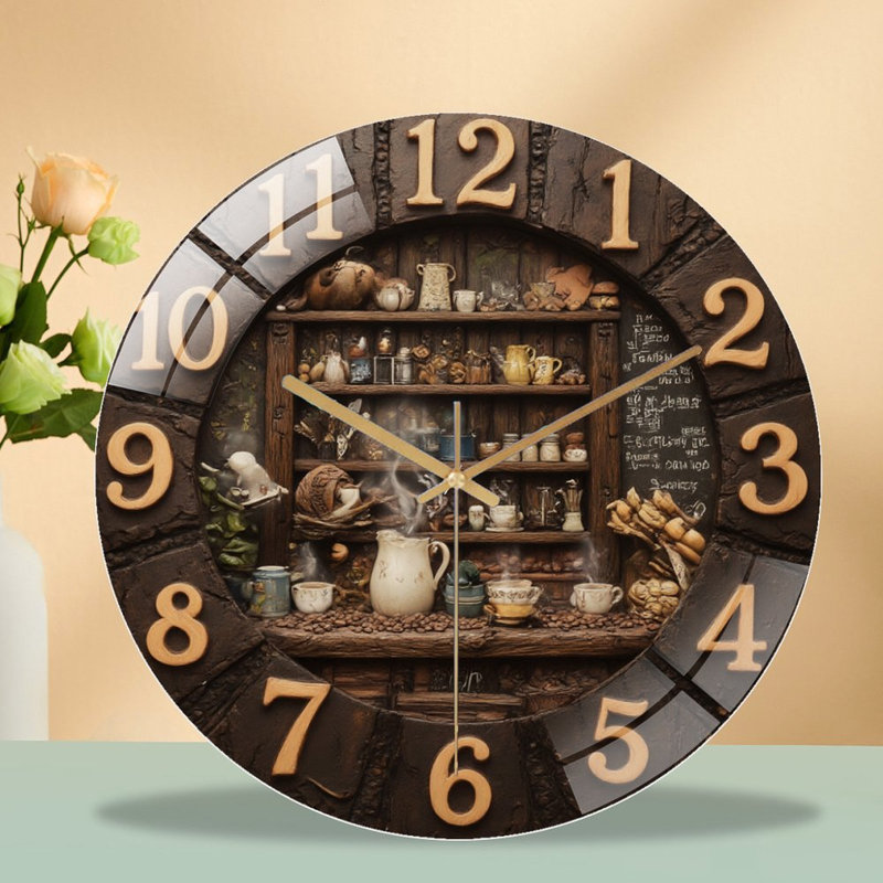 Horloge murale avec horloge murale 12 po