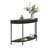 Fluted Half Moon Console Table-466975375