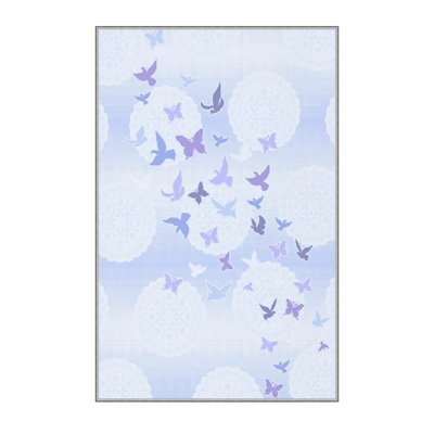 Tapis d'entrée haut de gamme 100% polyester 2,6 x 9,8 pi, hauteur de poils de 0,3 po | Pois antibactérien et antidérapant en feutre de PVC | Lavable à la machine, impression numérique 3D | Durable et élégant pour la décoration intérieure