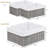 Wicker Basket, Set Of 3 Hand-Woven Storage Baskets For Organizing, Rectangle Wicker Storage Basket Bins With Handles, Small Toilet Paper Storage Baskets For Shelves & Decor-24423961