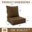Outdoor 6.5" Thick Deep Seating Seat/Back Cushion-1098298248