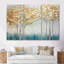Serene Birch Trees Silver Autumn - ensemble d'art mural arbre bouleau-108318220-108318223