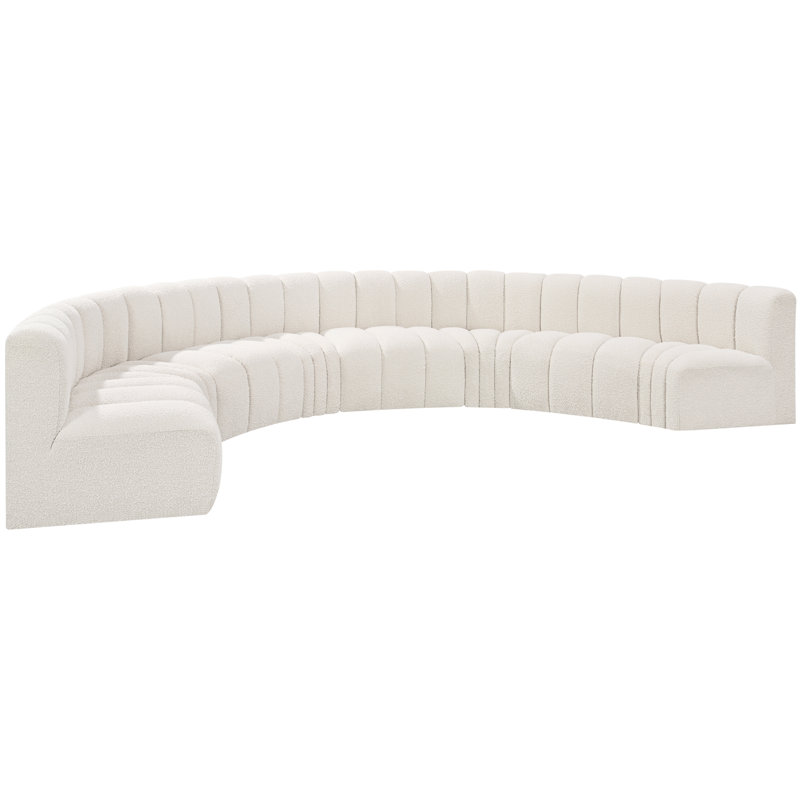 Canapé et chaise rembourrés Hormachea, Crème Boucle