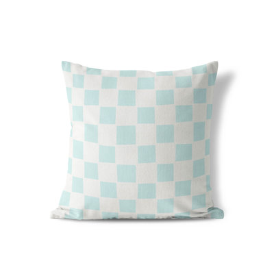 Coussin à carreaux