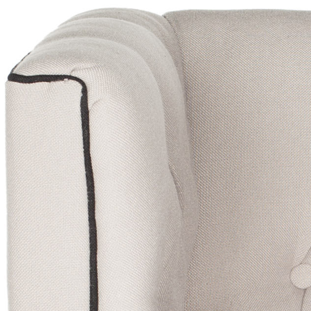 Jiyaan Kids 11.6'' Club Chair and Ottoman, Taupe and Black