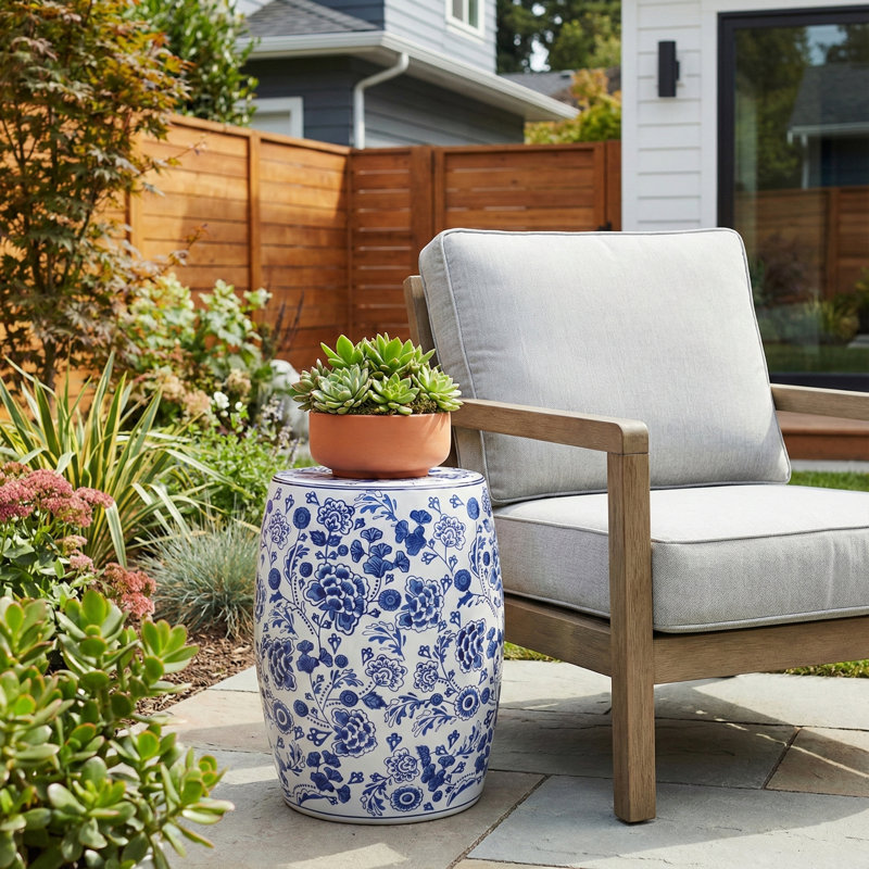 Tabouret en porcelaine LeeRoy