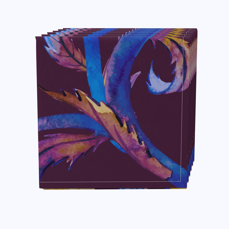 100% Cotton Floral Square Napkin
