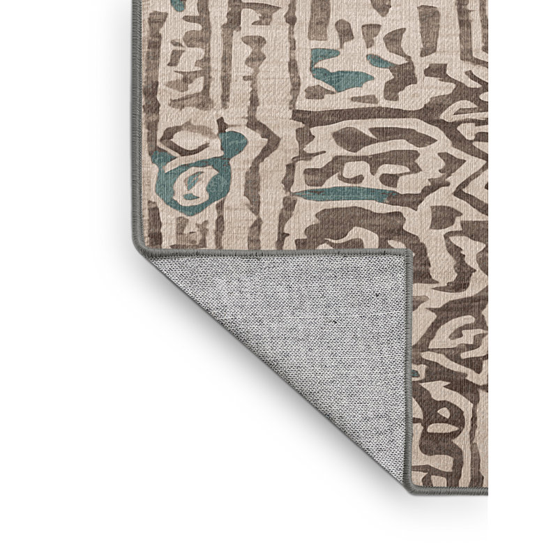 Machine Washable Gray Area Rug, Runner 2' x  5'