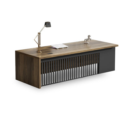 Walnut Rectangular Solid Wood Writing desk