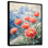 Reproduction d'art sur toile encadrée, "pivoines et pics d'été"