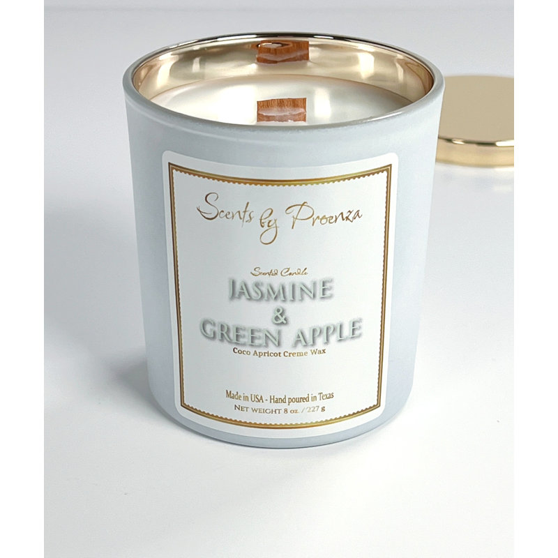 Bougie jasmin et pomme verte