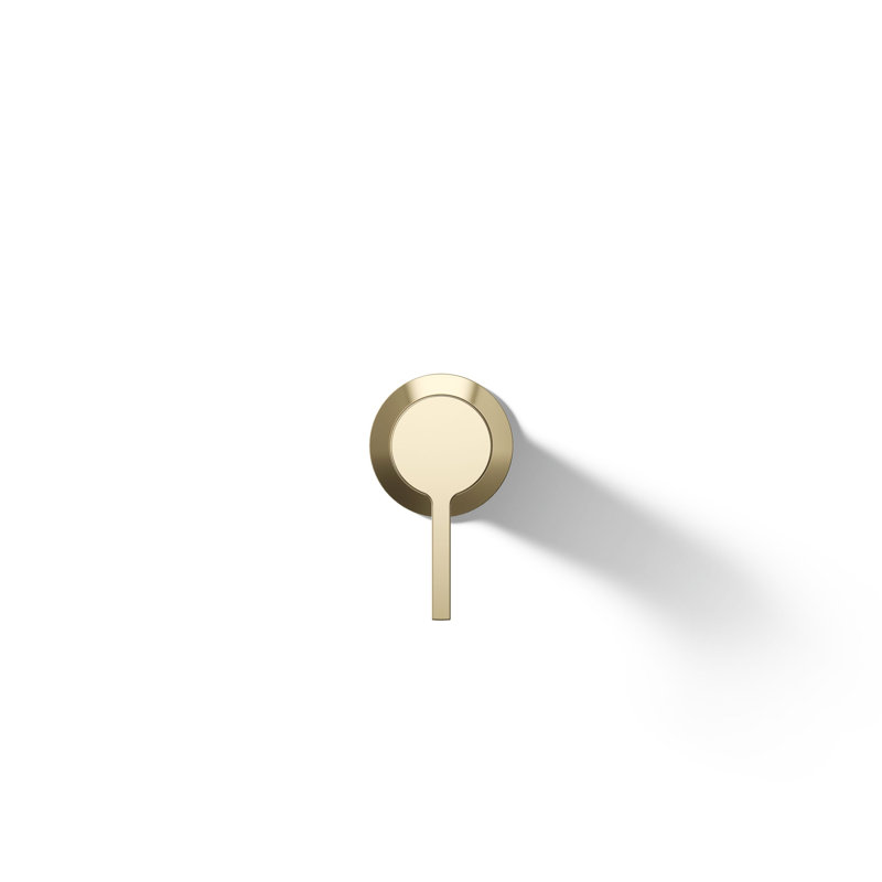 Components Wall-Mount Bathroom Sink Faucet Handle, Gold