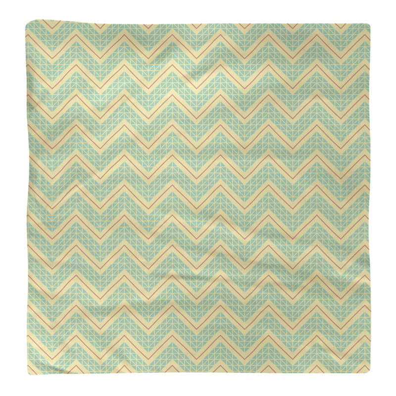 Serviette de coton à la main inversée classique Stephenie, Gris / jaune, H 0,1 po x l 22 po x P 22 po, Sergé de coton