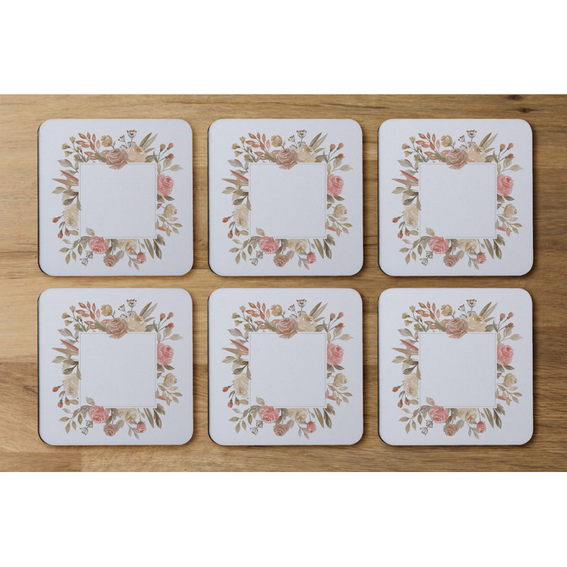 Square 6 Piece Coaster Set