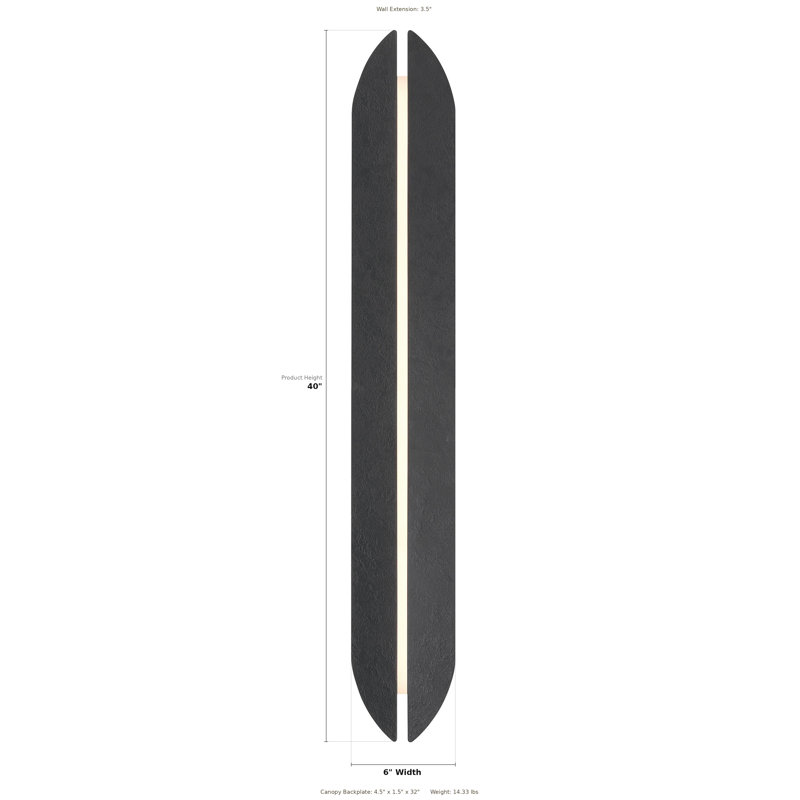 Inntra, Outdoor , 40", Dimascus, Black