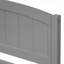 Lit plateforme avec rangement, structure de lit simple en bois massif avec deux tiroirs sous le lit, gris ardoise pour tout décor de chambre à coucher-129382422