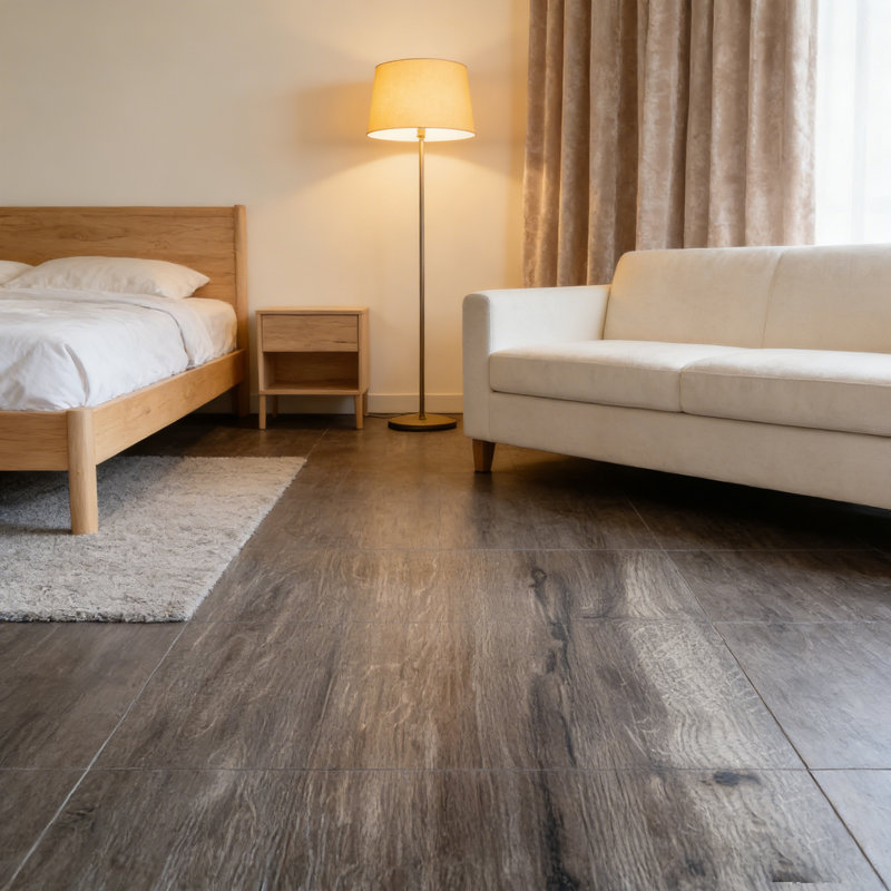 Peel and stick floor tile, vinyl floor tiles. Sticky tiles for floor, kitchen floor tile. DIY installation for one person. 66-piece set (covers 66 square feet), size 12 inches × 12 inches. Ideal for indoor home renovation projects.