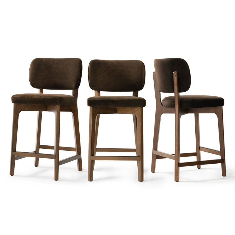 Tabouret de bar 25,5 po, Brun