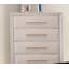 Commode à tiroirs en queue d'aronde anglaise, 1 pièce, finition chêne blanc
