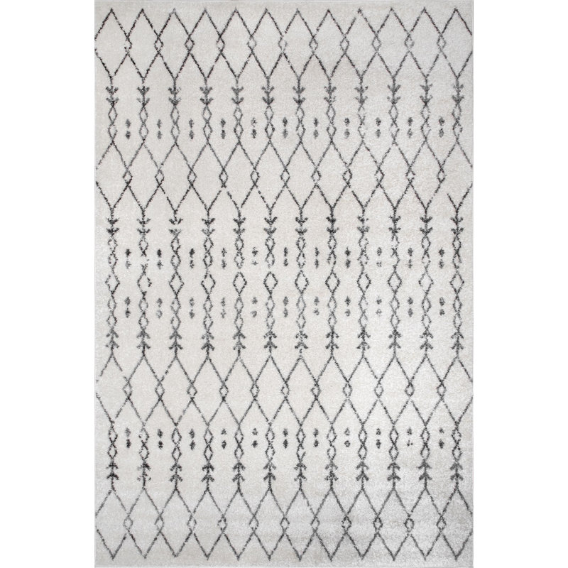 Tapis blanc cassé Sherry Southwestern, Rectangle 3 pi x 5 pi