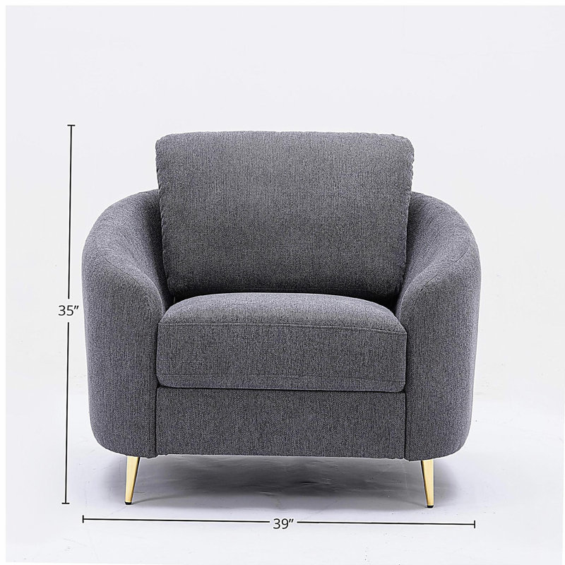 Chaise d'appoint à structure en bois avec pieds en métal