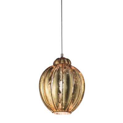 1 - Light Dark Steel Sphere Pendant