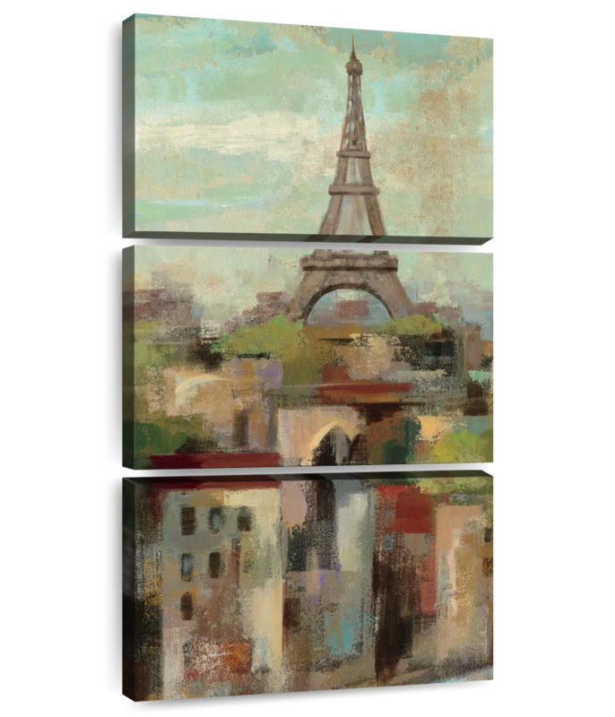 Spring In Paris Scene, 27" H x 12" W