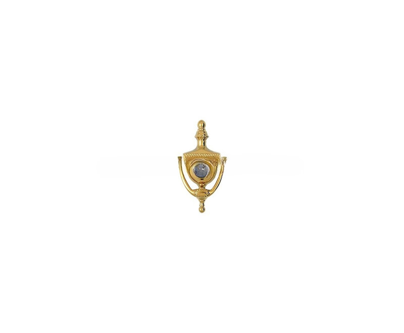 Deltana DKV6RU10B Door Knocker-Viewer, Victorian Rope in Oil-rubbed Bronze, PVD Polished Brass