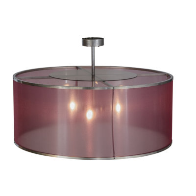 Lustre tambour unique à 4 lumières Gahel
