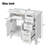 36" White Modern Bathroom Vanity With Ceramic Sink, Soft Close Doors, 4 Drawers For Storage, Elegant Design For Small Bathrooms(Old SKU:SV000025AAK)-463269917