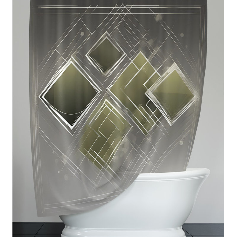 Rideau de douche, H 72 po x l 70 po