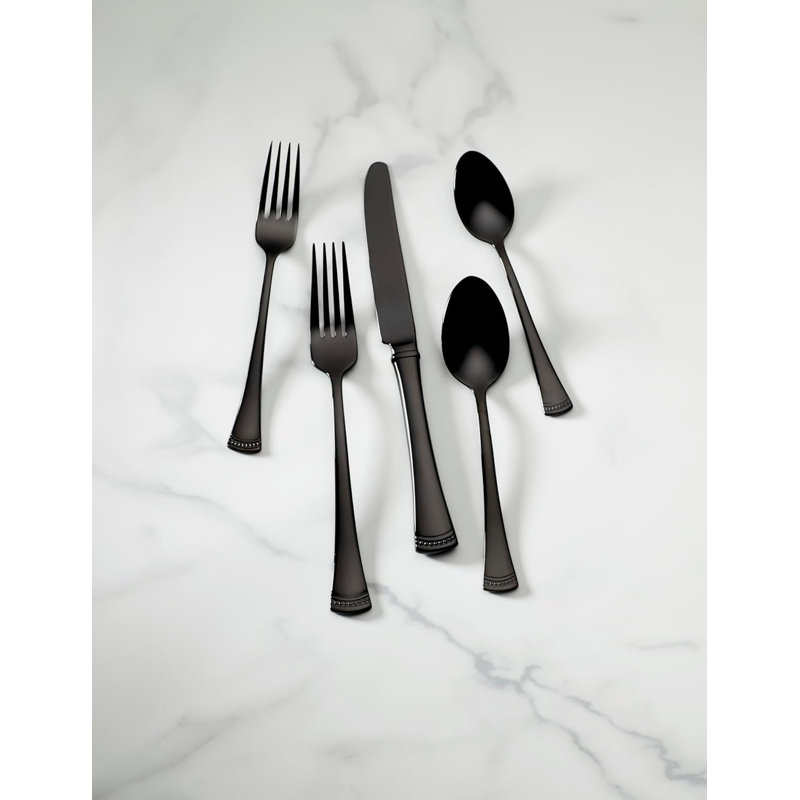 Lenox Portola 20-Piece Flatware Set, Black