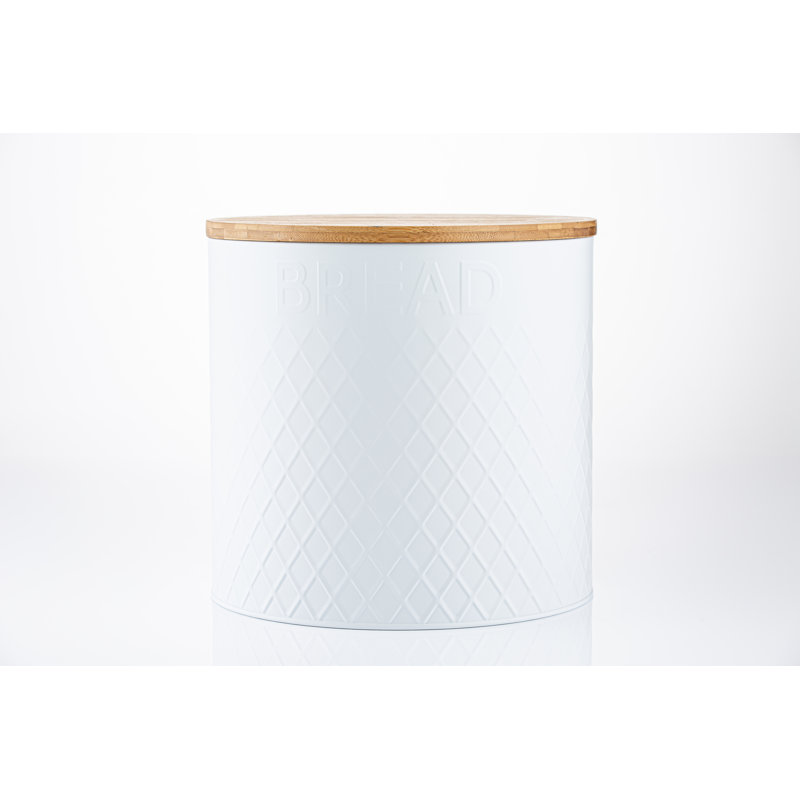 Embossed Metal Bread Bin