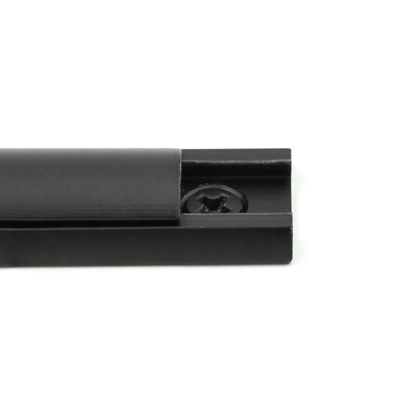 Prime-Line Surface Bolt, 4 In. Length, Solid Brass, Matte Black, (Single Pack)