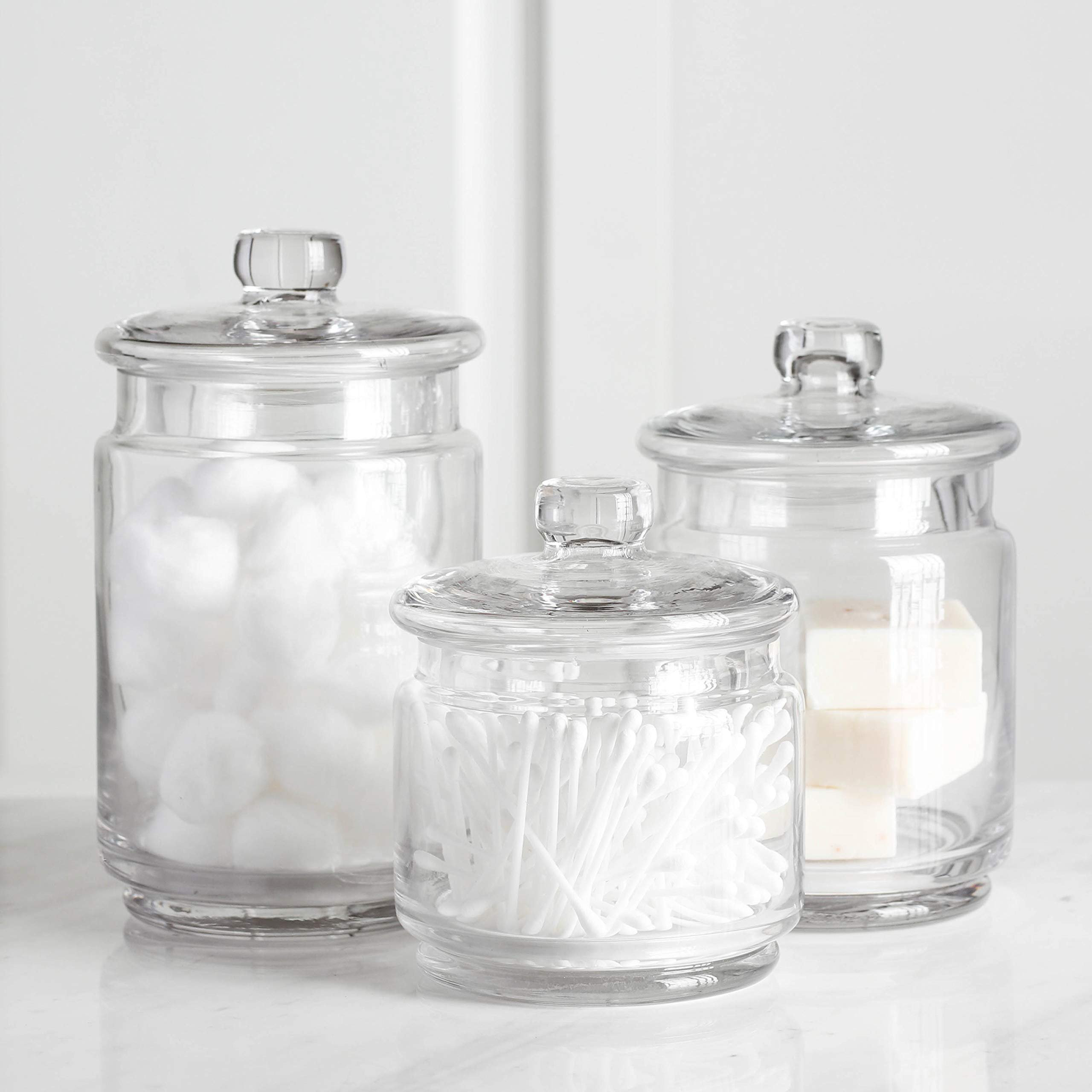 https://assets.wfcdn.com/im/74008429/compr-r85/2255/225506515/whole-housewares-glass-apothecary-jars-with-lids-3-pieces-small-glass-jars-for-bathroom-storage-cotton-swab-holder-glass-jars-with-lids-for-laundry-room-makeup-desk-and-bathroom-organization.jpg