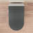 Smart Modern Toilet With Bidet, Auto Flush, Foot Sensor, Heated Seat, Warm Air Dry, Foam , And Adjustable Nozzle Positions - Matte Grey, Porcelain Material Bidet Dryer, Technology, Built In-129731607