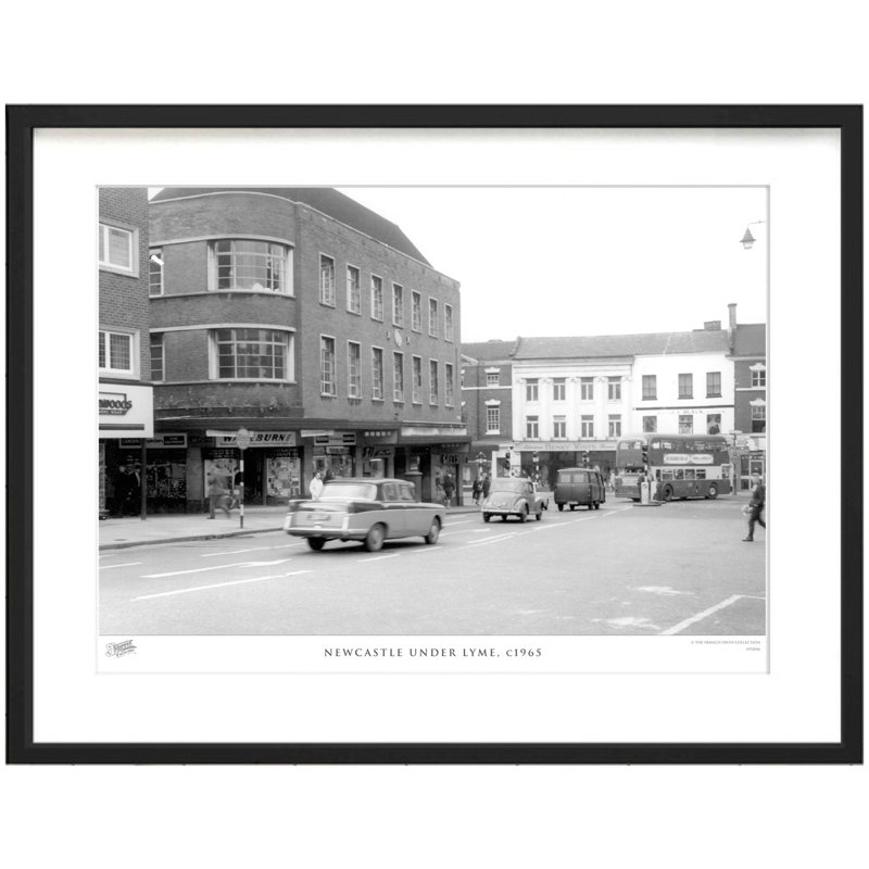 Newcastle Under Lyme, C1965 - Single Picture Frame Print, 28cm H x 36cm W x 2.3cm D
