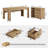 L Shaped Executive Office Desk with Storage and Mobile File Cabinet, 63 Inch Computer Desk, Light Brown-123299407